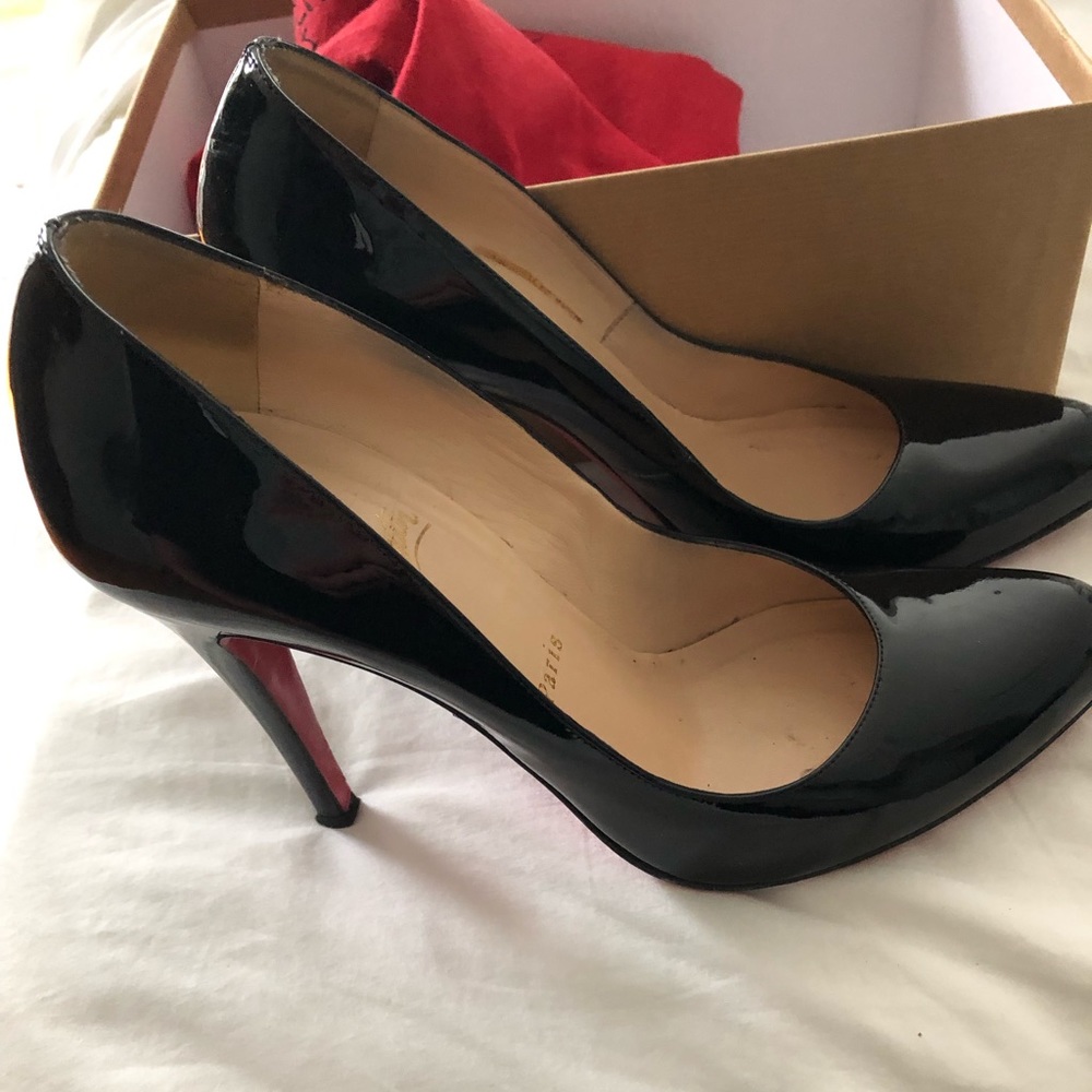 Christian Louboutin Decollete Patent Black